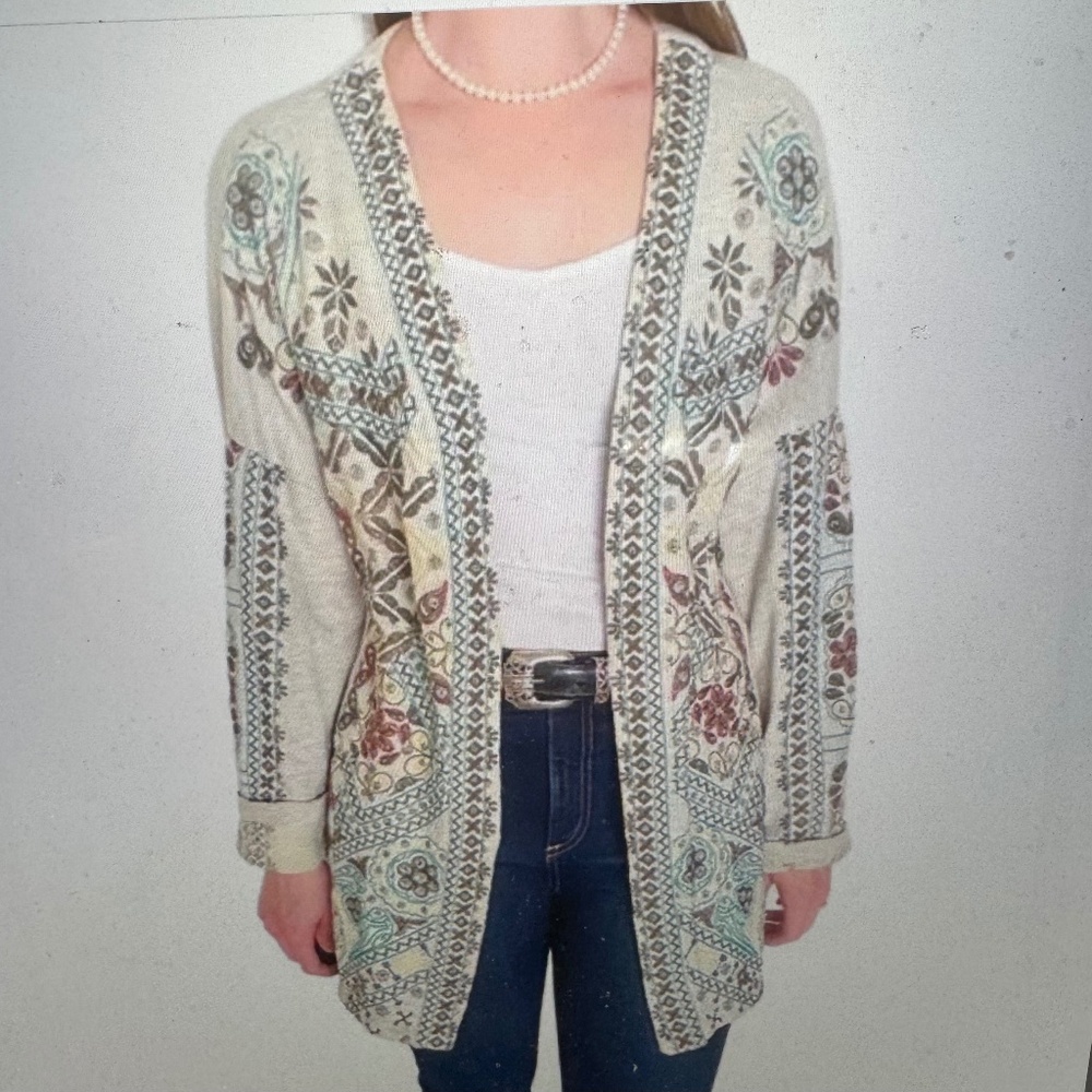 Soft Surroundings. Embroidered Jacket/Cardigan  Size XL